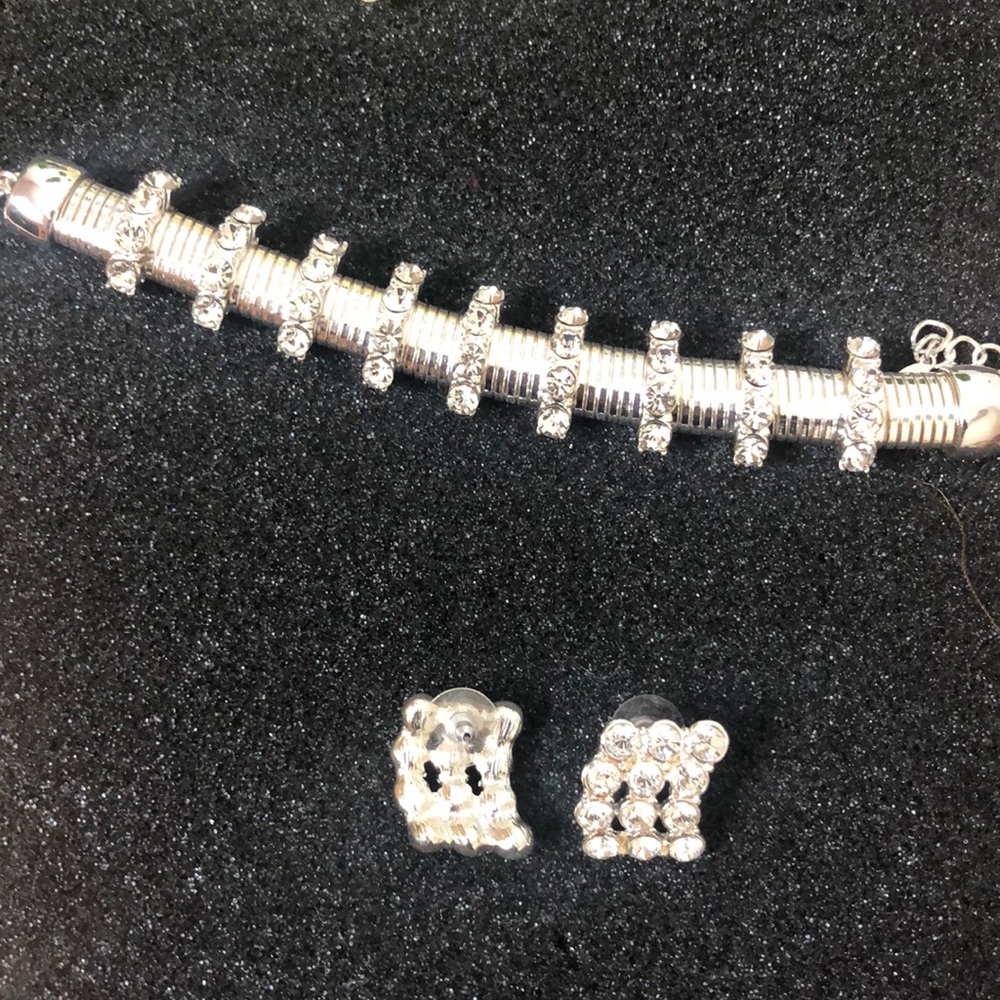 Bracelet with matching earrings